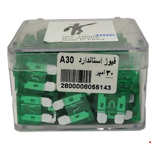 فیوز خودروی مدل 30 آمپر بسته 100عددی