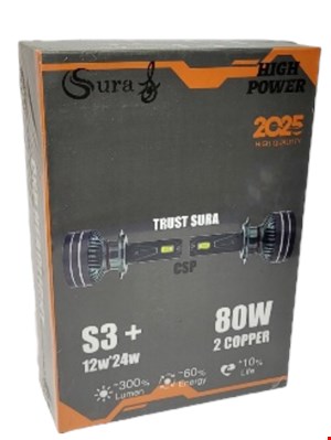 دلایت 80 وات سورا S+3 پایه H4